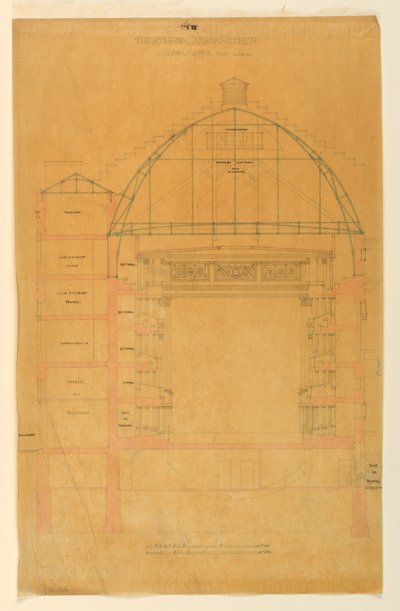 Disegno, sezione del Théâtre de l
