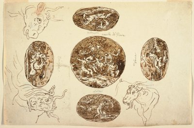 Disegno, Atti di Giove, per un soffitto, 1812 da Unknown artistUnknown artist