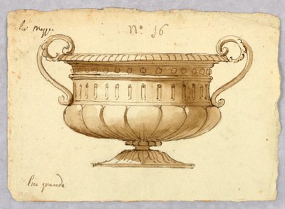 Disegno, progetto di una ciotola, 1780-1820 da Unknown artistUnknown artist