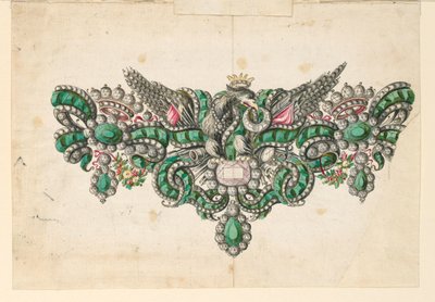 Disegno, progetto per una spilla, 1740-50 da Unknown artistUnknown artist