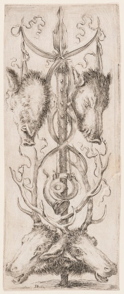 Print, Ornamenti o Grottesche (Grotesque Ornament), ca. 1653 da Unknown artistUnknown artist