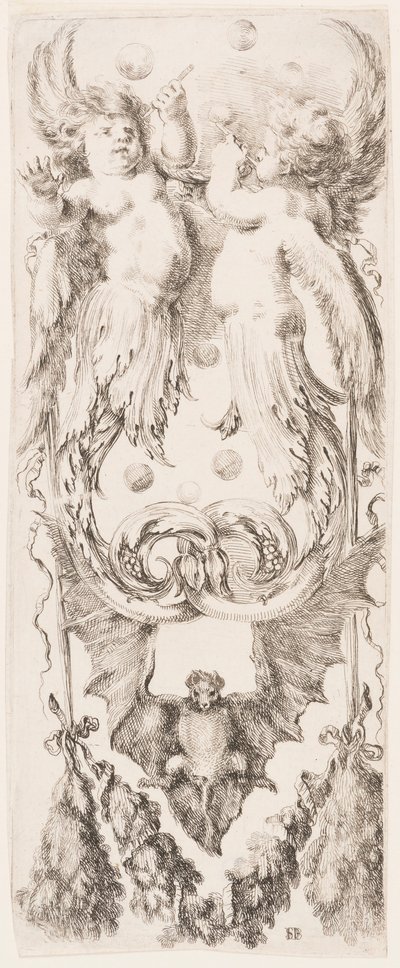 Print, Ornamenti o Grottesche (Grotesque Ornament), ca. 1653 da Unknown artistUnknown artist