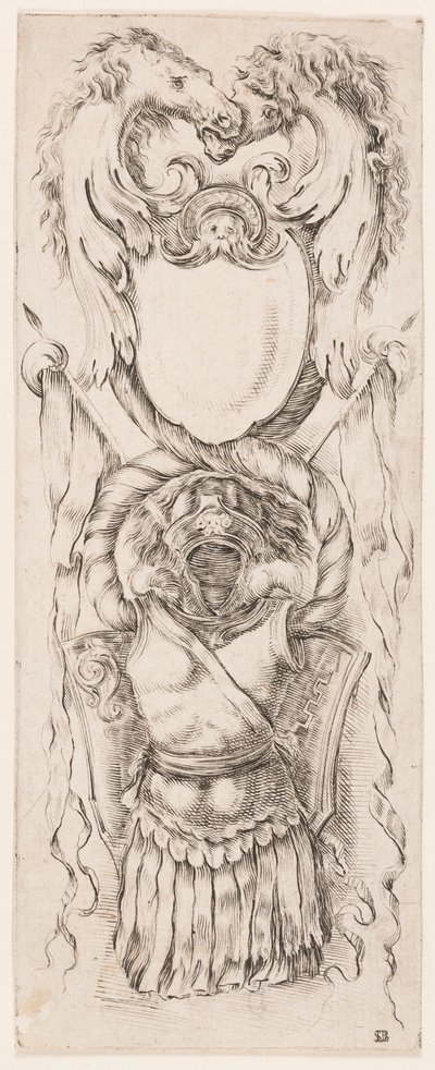 Print, Ornamenti o Grottesche (Grotesque Ornament), ca. 1653 da Unknown artistUnknown artist