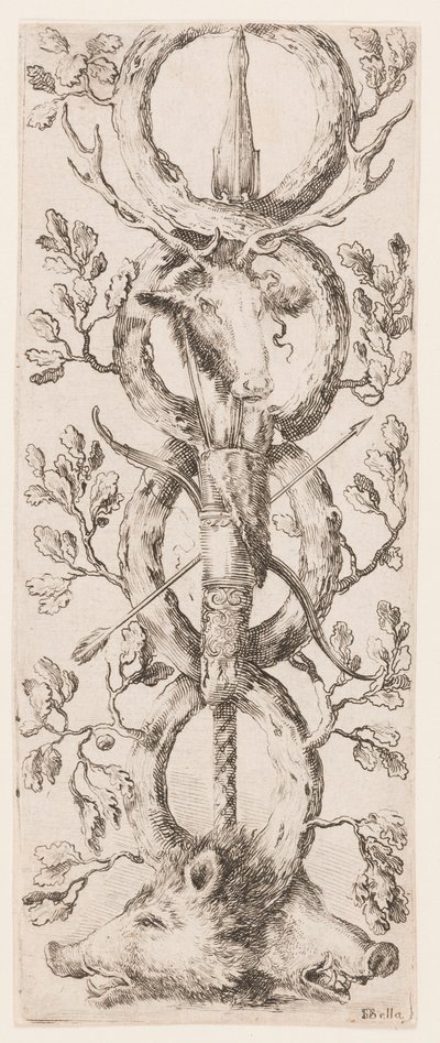 Print, Ornamenti o Grottesche (Grotesque Ornament), ca. 1653 da Unknown artistUnknown artist