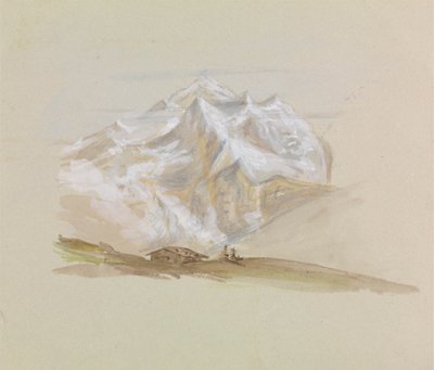 Uno chalet in montagna da Unknown artist
