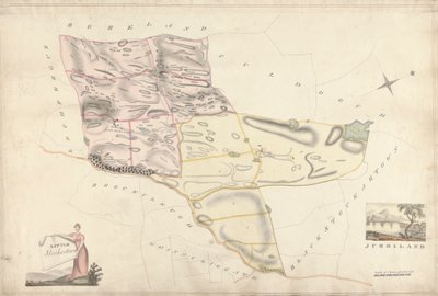 Una raccolta di rilievi delle tenute scozzesi del conte di Selkirk: Little Stockartown e Jurdiland da Unknown artist