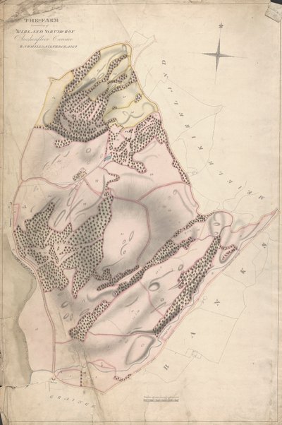 Una Collezione di Rilievi di Tenute Scozzesi del Conte di Selkirk: La Fattoria Composta da Kirkland Drumcroy, Auchenfloor, Cannee, Barhill e Silvercraigs (precedentemente Nuntons) da Unknown artist
