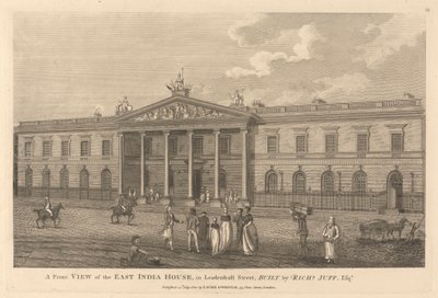 Veduta Frontale della East India House in Leadenhall Street da Unknown artist