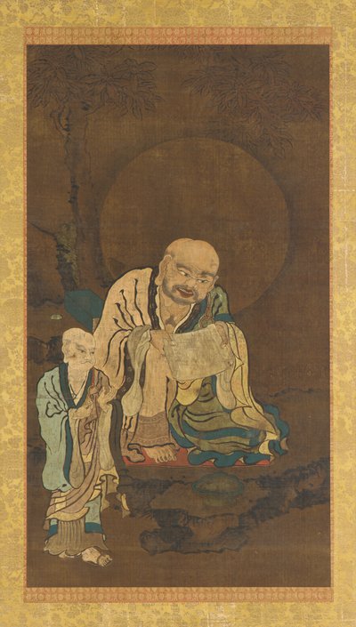 Un Luohan e un assistente da Unknown artist