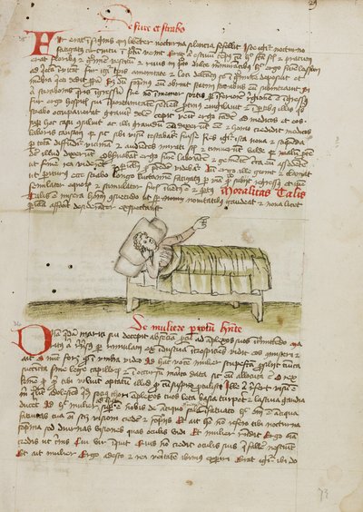 Un uomo in un letto da Unknown artist