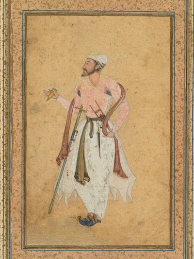 Un cortigiano Mughal da Unknown artist