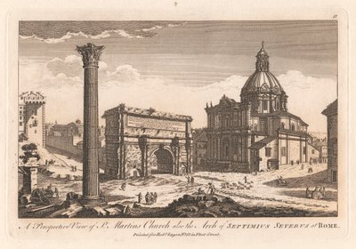 Vista prospettica della chiesa di San Martino e dell