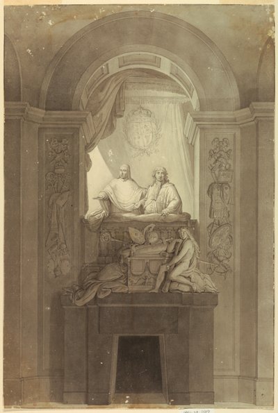 Monumento sepolcrale del cardinale Enrico York (1725-1807) e Carlo Edoardo Stuart, il "Giovane Pretendente" (1720-1788) da Unknown artist