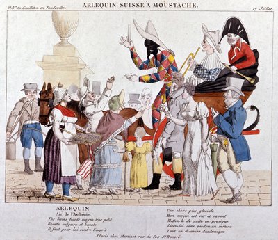 Un arlecchino svizzero con i baffi da Unknown artist