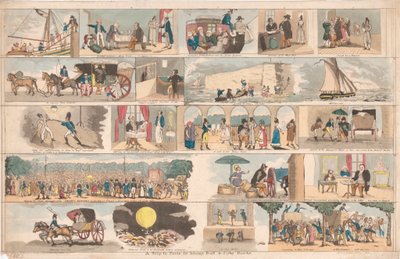 Un viaggio a Parigi di Johnny Bull e Jack Dandy da Unknown artist