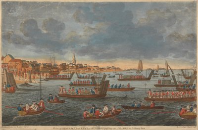 Veduta di Gravesend nel Kent, con Truppe che Attraversano il Tamigi verso Tilbury Fort da Unknown artist