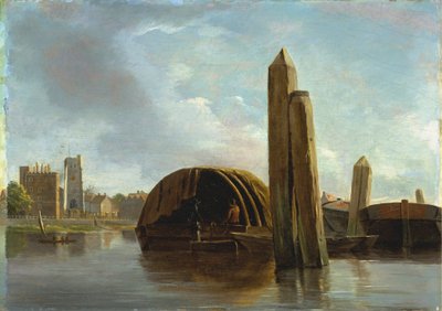 Una vista di Lambeth da Unknown artist