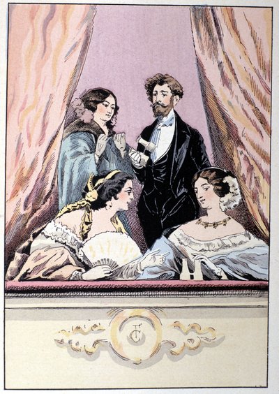 Un palco al Teatro degli Italiani da Unknown artist