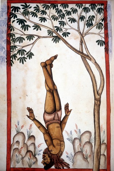 Un fakiro di pagina dal manoscritto (ms.8300) 