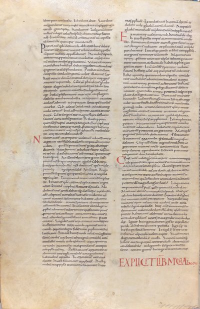 Una pagina della Bibbia dell