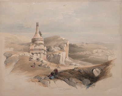 Pilastri di Assalonne, Valle di Giosafat da Unknown artist