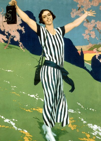 Annuncio per fotocamera Kodak, anni 