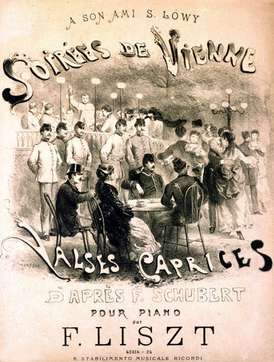 Manifesto delle serate di Vienna. Valzer capricciosi da F. Schubert da Unknown artist