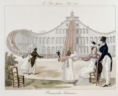 Passeggiate aeree: montagne russe - in Le Bon genre, n. 102, inizi XIX secolo da Unknown artist