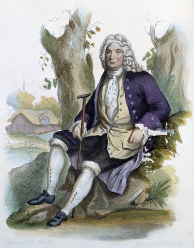 Alain Rene Lesage (Alain-Rene Le Sage) (1668-1747) - in Ed. Mennechet, "Le Plutarque francais" da Unknown artist