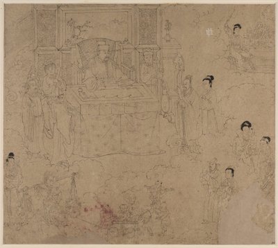 Album di Temi Taoisti e Buddhisti: Re degli Inferi: Foglia 28 da Unknown artist