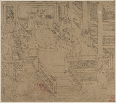 Album di Temi Taoisti e Buddhisti: Re degli Inferi: Foglia 29 da Unknown artist