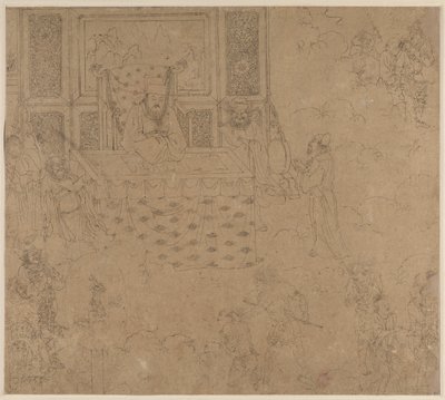 Album di Temi Taoisti e Buddhisti: Re degli Inferi: Foglia 31 da Unknown artist