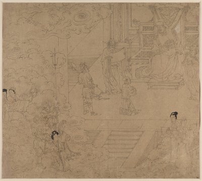 Album di Temi Taoisti e Buddhisti: Re degli Inferi: Foglia 32 da Unknown artist