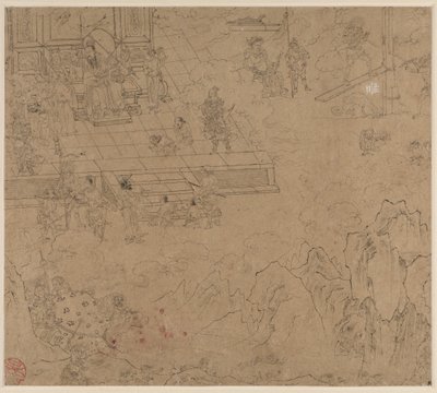 Album di Temi Taoisti e Buddhisti: Re degli Inferi: Foglia 39 da Unknown artist