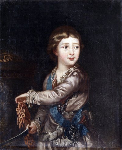 Ritratto del granduca Alessandro Pavlovich (1777-1825) da bambino da Unknown artist
