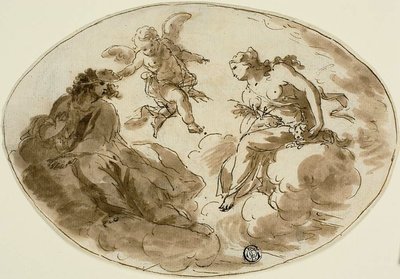 Allegoria con figura mascherata da Unknown artist