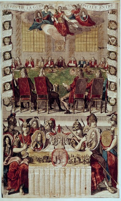 Rappresentazione del Trattato di Utrecht da Unknown artist