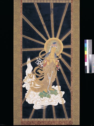Triade di Amitabha (Amida) che scende dal cielo da Unknown artist