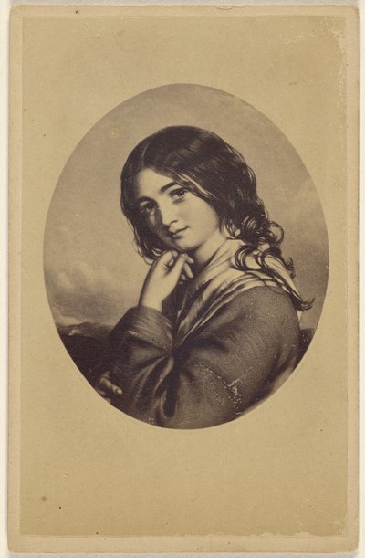 Una ragazza irlandese. [copia di un dipinto] da Unknown artist