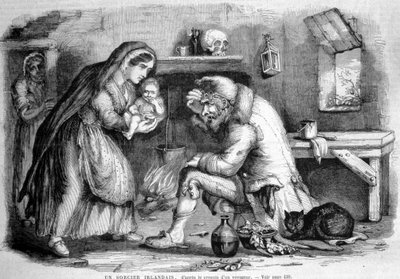 Un mago irlandese, disegno anonimo da Unknown artist