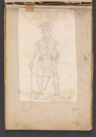 Un ufficiale di un Reggimento delle Highland da Unknown artist