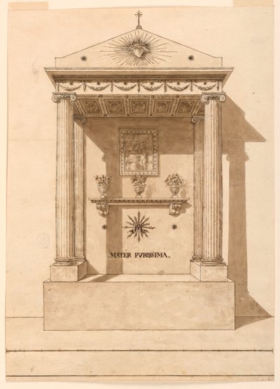 Un oratorio dedicato alla Vergine da Unknown artist