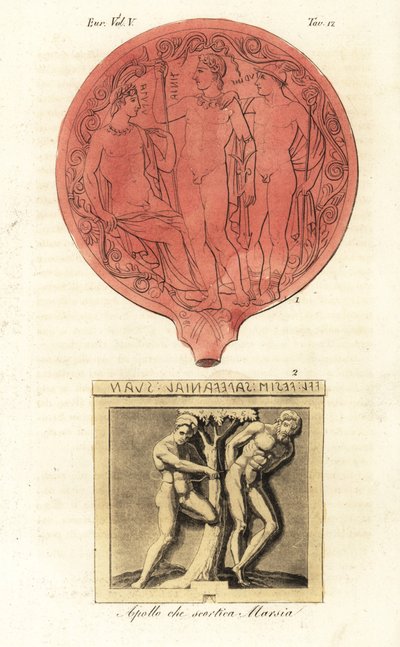 Antiche figure etrusche di Apollo da Unknown artist