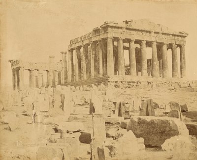 [Vista angolata del Partenone] da Unknown artist