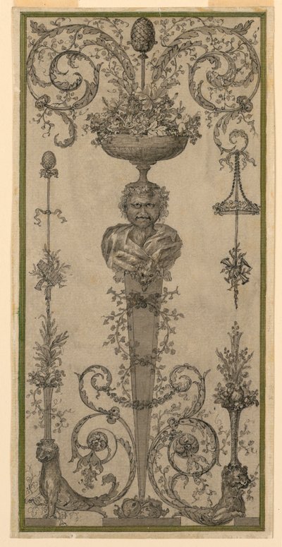 Disegno Arabesco per un Pannello da Unknown artist