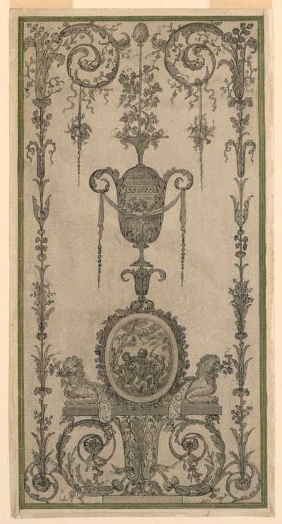 Disegno arabesco per un pannello da Unknown artist