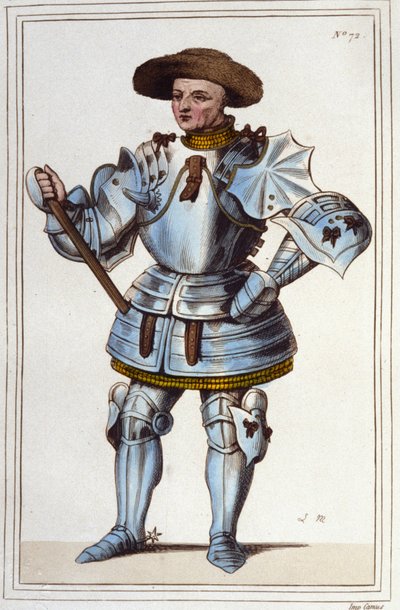 Arturo III di Bretagna, Conte di Richemont, Conestabile di Francia, figlio di Giovanni IV, Duca di Bretagna. Ha combattuto al fianco di Giovanna d
