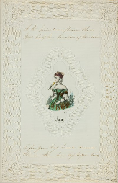 Come mostra il fiore dipinto (San Valentino) da Unknown artist