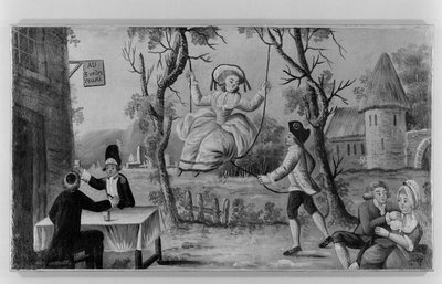 "Ai tre ordini riuniti". Insegna di un commerciante di vino. Parigi da Unknown artist