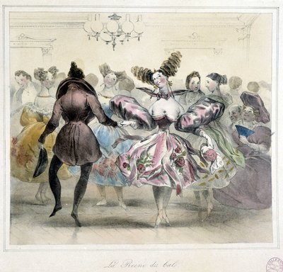 Ballo: la regina del ballo - XIX secolo da Unknown artist
